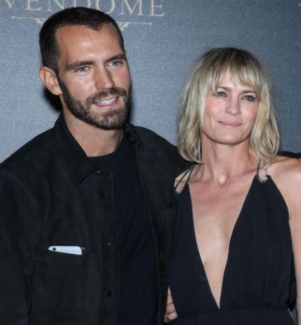 Clement Giraudet with wife, Robin Wright.